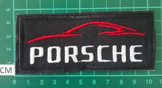Embroidered porsche fabric patch