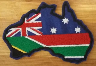 Embroidered Oz map fabric patch