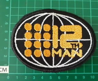 Embroidered 12th man fabric patch