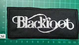 Embroidered blackfoot fabric patch