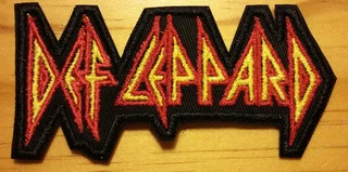 Embroidered Def Leppard fabric patch