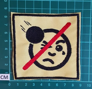 Embroidered bowling ball fabric patch