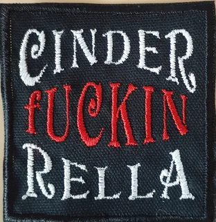 Embroidered Cinderella fabric patch