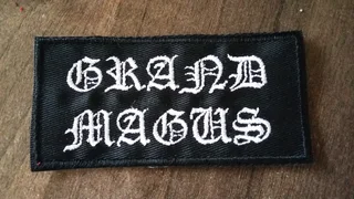 Embroidered grand magus fabric patch