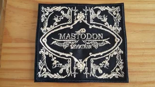 Embroidered Mastedon fabric patch