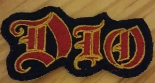 Embroidered Dio fabric patch