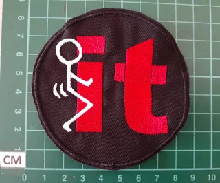 Embroidered it fabric patch