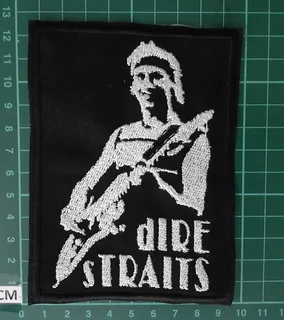 Embroidered Dire straits fabric patch