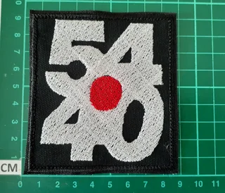 Embroidered 54 40 fabric patch