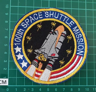 Embroidered 100th fabric patch