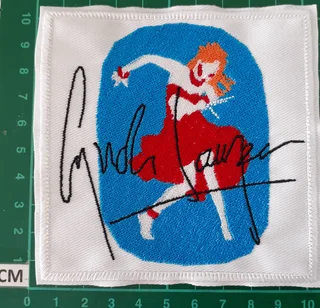 Embroidered Cindi Lauper fabric patch