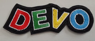 Embroidered Devo fabric patch