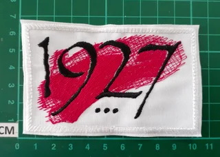 Embroidered 1927 fabric patch