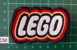 Embroidered lego fabric patch