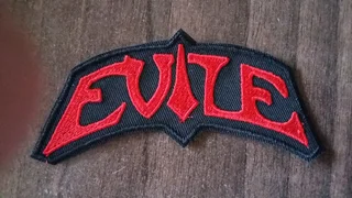 Embroidered evile fabric patch