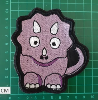 Embroidered dinasaur2 fabric patch