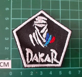 Embroidered dakar2 fabric patch
