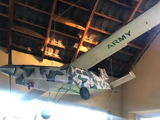 Large suspended aeroplane