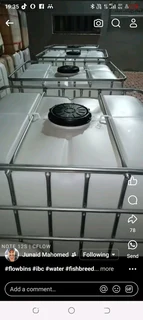 Flow bins.1000lt.water tanks. ibc. grade a. water/food