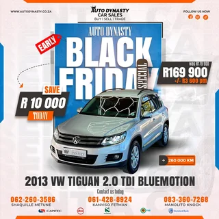 2013 Volkswagen Tiguan 2.0 TDI Bluemotion!