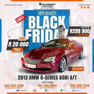 2013 BMW 650I Coupe Automatic! 89500KM!