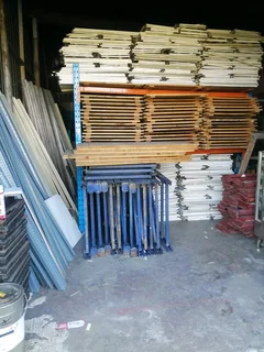 Supermarket gondola shelving for sale.