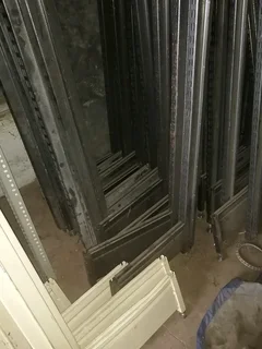 Supermarket gondola shelving for sale.