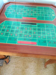 Antique 3 in 1 Casino/Roulette Table from the 60s
