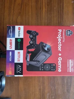 100inch motorised projector screen and smart projector