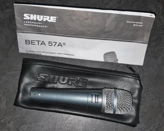 Shure Beta 57A Microphone - LIKE NEW - Complete Package