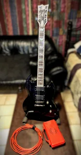 Electric Guitar - ESP LTD Deluxe in Hard Case w guitar stand, cable, &amp; extras.