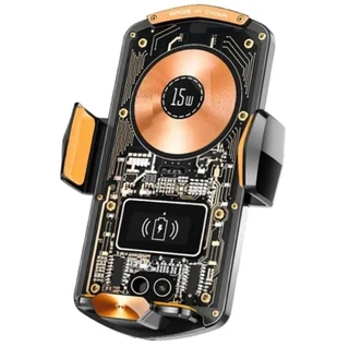 Car Automatic Clamping Phone Holder 15W Magnetic Wireless Charger