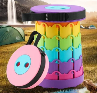 Portable Mini Telescopic Stool Folding