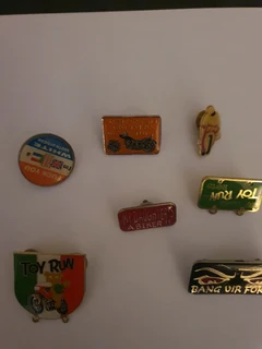 BIKER PIN BADGES