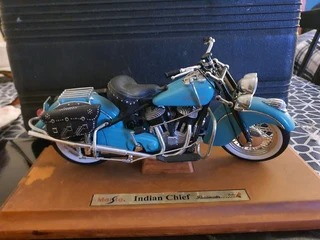Indian chief roadster model on stand