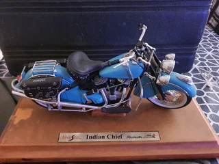 Indian chief roadster model on stand