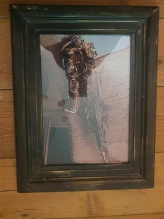 2 Man Cafe saxophone prints in frame 2off