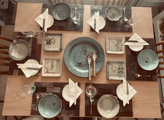 Unique Master-Crafted European White Beech Dining Table