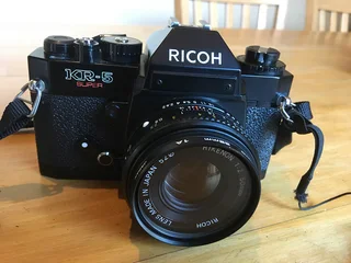 Ricoh Kr-5 Super Vintage 35mm Slr Film Camera