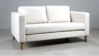 Eden 2 Seater Couch - Velvet Ecru