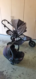 Noola Grey 2-In-1 Sprint Stroller