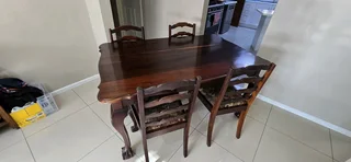 Ball and claw dinning table set