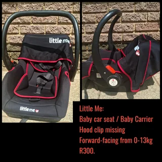 Little Me Baby car seat / Baby CarrierHood clip missing Forward-facing from 0-13kg