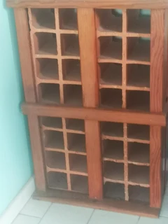 Beautiful wooden 32 bottle  wine rack
