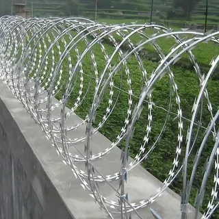 Razor wire installation