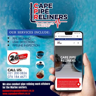 CAPE PIPE RELINERS (PTY) Ltd - PIPE RELINING SERVICES