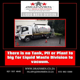 INDUSTRIAL CLEANING (Liquid Waste Vacuuming AND Drain Cleaning)