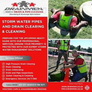 Drain Clearing AND Pipe Cleaning Services