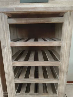 Wooden wine rack