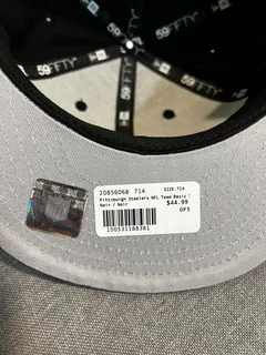 Pittsburgh Steelers Black 59FIFTY Fitted New Era Cap Brand NEW &amp; ORIGINAL! - Size 7 1/4